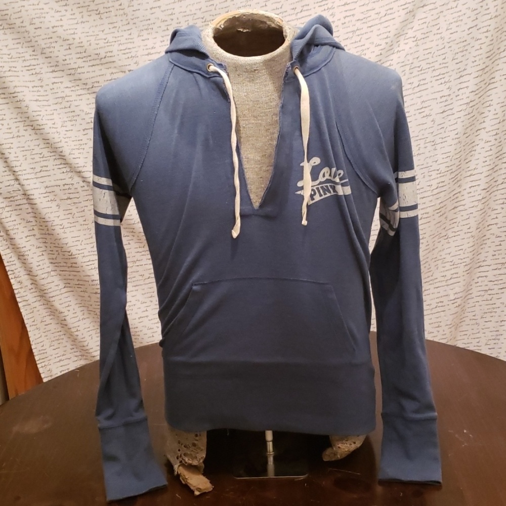Victoria's Secret Love Pink Grey Hoodie